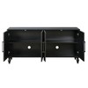 GDFStudio Mid Century Modern 62.99'' Carved Flower Door Cabinet with Adjustable Shelves - 4 of 4