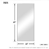 Dovelina Modern Rectangular Aluminium Fine Edge Black Hanging Mirror Decorative Wall Mirror - 2 of 4