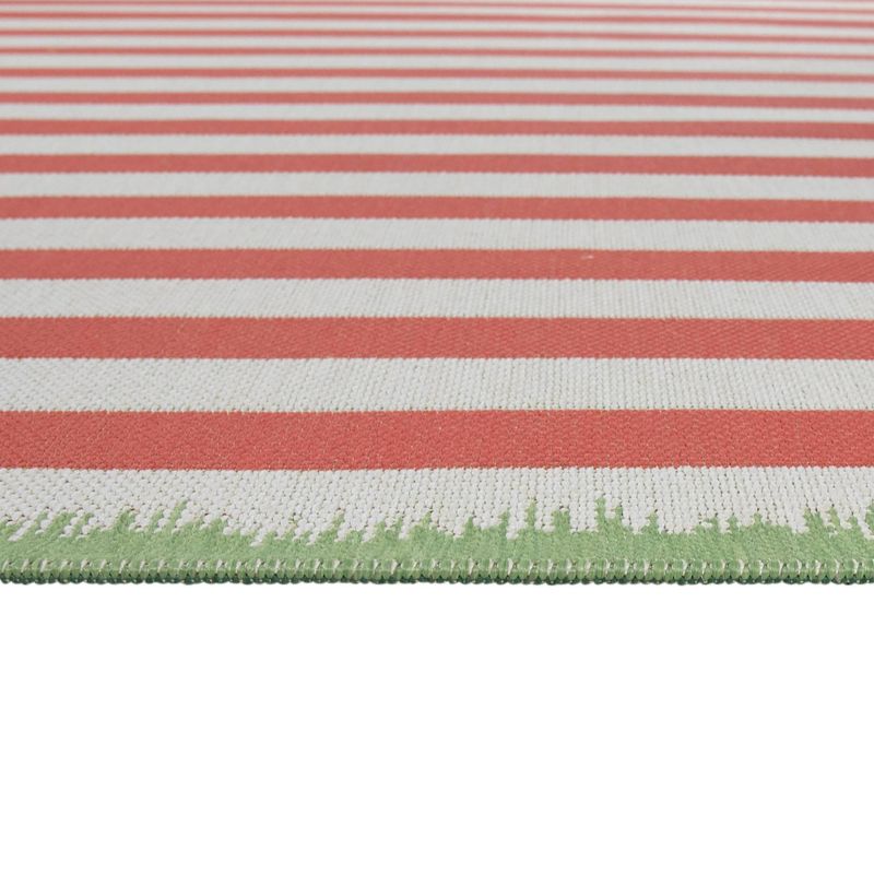 Preppy Stripes Outdoor Rug Coral - Project 62™, 3 of 4