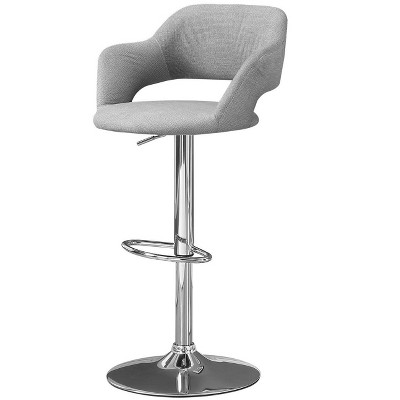 NicBex Bar Stools for Kitchen Island,Modern Counter Bar Stools with Metal legs,Adjustable Bar Chairs for Dining Rooms,Kitchens Islands,Gray