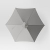 9' Round Outdoor Patio Market Umbrella with Faux Wood Pole - Threshold™ - 4 of 4