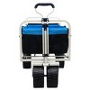 Grungis 51"H Heavy Duty Foldable Wagon Cart,Shopping Cart with Extra Long Extender,Utility Cart for Camping,Shopping,Black+Blue - 3 of 4