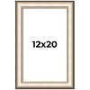 PosterPalooza | Contemporary Silver Picture Frame - UV Acrylic, Foam Board Backing, Hanging Hardware - 2 of 4