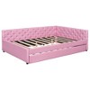 YOOCOZZ Full XL Size Modern Upholstered Linen Daybed with Twin Trundle - 3 of 4