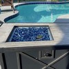 Four Seasons Courtyard 48" Steel 50K BTU Smokeless Propane Gas Fire Pit Rectangle Outdoor Heating Backyard Patio, Deck & Porch Table Fireplace, Black - 4 of 4