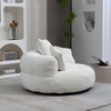 CAVINAS Bean Bag Chair Lazy Sofa Comfort Lounger with High Back Floor Chair with 3 Pillows for Adults and Kids - 2 of 4