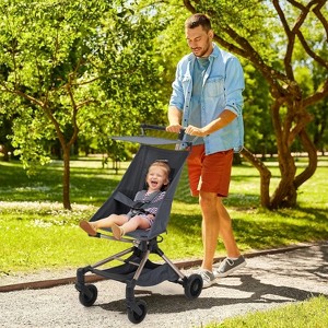 Acekool Airplane Stroller - Ultra Lightweight Under 10lbs, One-Hand Fold & Carry Bag - 1 of 4