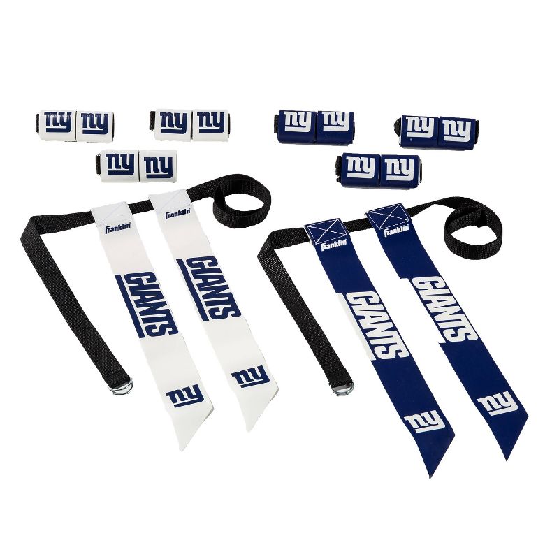 NFL Franklin Sports New York Giants Youth Flag Football Set, 1 of 3
