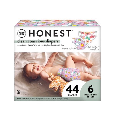Image of The Honest Company Disposable Diapers Sky's The Limit & Wingin It - Size 6 (44ct)