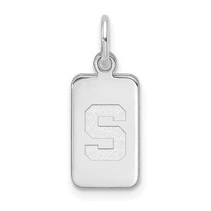 Black Bow Jewelry Sterling Silver Michigan State Spartans NCAA Extra Small Pendant - 1 of 4