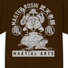 Dragon Ball Z Master Roshi Turtle School Men's Brown Crew Neck Short Sleeve T-shirt - 2 of 2
