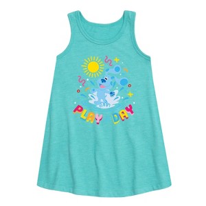 Girls' - Blue's Clues & You! - Play Day Graphic Sleeveless Aline Dress - 1 of 2