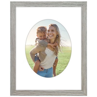 Americanflat 11x14 Picture Frame with Mat - Arch, Oval & Wavy Designs - Stylish Decor for Living Rooms, Dorms, Offices & More