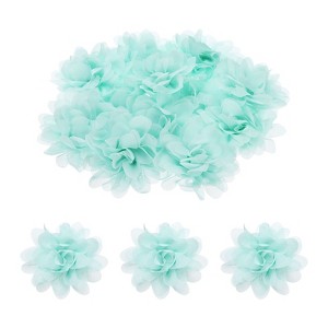 Unique Bargains Durable Versatile Chiffon  Artificial Flowers for Graduation Headbands 12 Pcs - 1 of 4