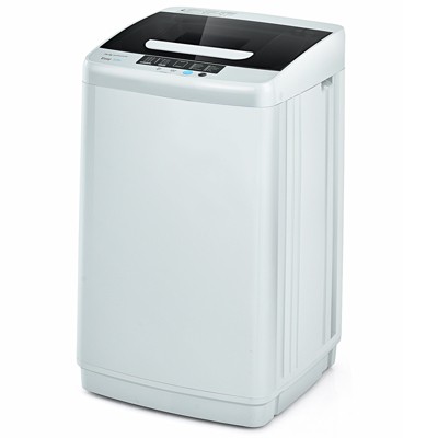 Giantex Full-Automatic Washing Machine Portable Compact 1.34 Cu.Ft Laundry Washer Spin with Drain Pump