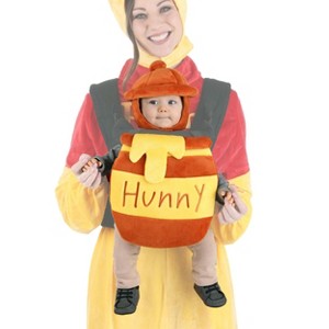 HalloweenCostumes.com    Disney Winnie the Pooh Hunny Pot Baby Carrier Cover, Yellow/Red - 1 of 3
