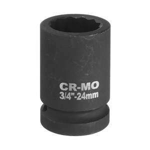 Unique Bargains 40CR Metric High Torque 3/4 Inch Driver Wrench 12 Point Impact Socket - 1 of 4