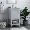 Elegant Lighting 18 inch Single Bathroom Vanity in Grey - 3 of 4