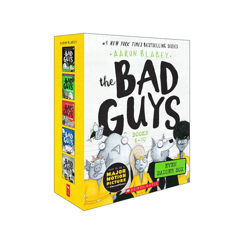 The Bad Guys Even Badder Box Set (the Bad Guys #6-10) - by  Aaron Blabey (Mixed Media Product), 1 of 2