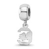 Black Bow Jewelry Sterling Silver South Carolina Gamecocks NCAA Bead Charm - 4 of 4