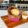 Unique Bargains Cupcake Liners Oval Cup Disposable Laminated Paper 3.74"x2.56"x1.18" 50 Pcs - 2 of 4