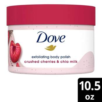 Dove Crushed Cherries & Chia Milk Exfoliating Body Scrub - 10.5 oz