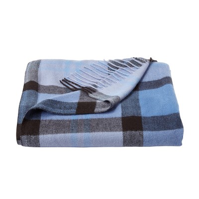 Hastings Home Oversized Soft Woven Acrylic Throw Blanket - Night Shadow Plaid