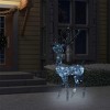 Reindeer Christmas Decoration Cold white Acrylic Life Size - 3 of 4