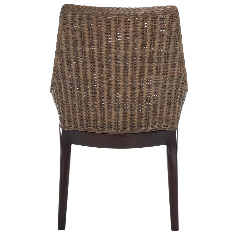 Franco Sloping Chair - Brown White Wash/White - Safavieh., 5 of 10