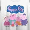 Juniors Crop Tee Peppa Pig TV - Peppa Pig Family, Logo Icon on White Tee - 2 of 3