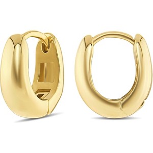 14k Gold Huggie Earrings or Sterling Silver Huggie Earrings for Women Multipack & Individuals-Ear Huggers Earrings for Women Trendy Y2K Earrings - 1 of 3