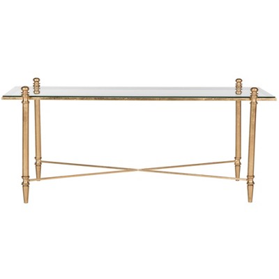 Tait Coffee Table - Gold / Clear - Safavieh