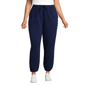 Lands' End Women's Serious Sweats High Rise Jogger Pants - 1 of 4