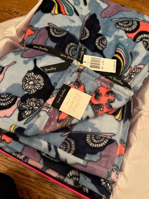 Vera Bradley Women's Fleece Plush Throw Blanket Full/queen Perennials ...