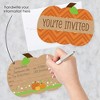 Big Dot of Happiness Pumpkin Patch - Shaped Fill-in Invitations - Fall, Halloween or Thanksgiving Party Invitation Cards with Envelopes - Set of 12 - 2 of 4