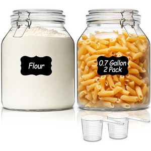 0.7 Gallon, Wide Mouth Mason Jars, Canning Jars, Large Glass Storage Containers with Lids, Large - 1 of 4