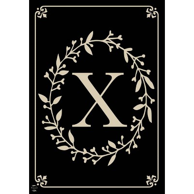 Briarwood Lane Everyday Garden Flag 12x18 For Outdoor Briarwood Lane Classic Monogram Letter X Garden Flag Flags For Outside