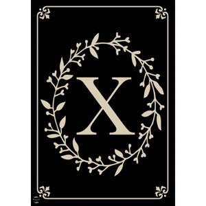 Briarwood Lane Everyday Garden Flag 12x18 For Outdoor Briarwood Lane Classic Monogram Letter X Garden Flag Flags For Outside - 1 of 4