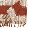 Saro Lifestyle Country Charm Plaid Table Runner, Orange, 16"x72" - 2 of 3