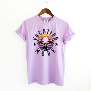 Simply Sage Market Vacation Mode Circle Garment Dyed Tee - 1 of 4