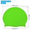 Unique Bargains Silicone Waterproof Non-Slip Adult Swimming Caps 2 Pcs - 2 of 4