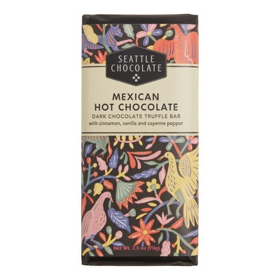 Seattle Mexican Hot Chocolate Dark Chocolate Truffle Bar 2.5 oz