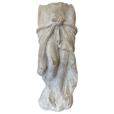 Slickblue Elegant Cement Lady Skirt Planter – Stylish Planter with Unique Skirt Design, 5.9” x 5.9” x 15”