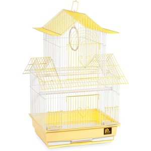Prevue Pet Products SP1720-1 Shanghai Parakeet Cage, Yellow and White - 1 of 2