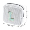 Unique Bargains Letter l Pattern Makeup Bag 1 Pc - 2 of 4