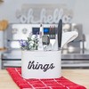 AuldHome Design Things Enamelware Caddy, 4-Compartment Farmhouse Home Decor Organizer - 2 of 4