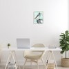 Stupell Industries Coastal Pelican Bird Watching Turquoise Ocean Portrait Black Framed Giclee Art - 2 of 4