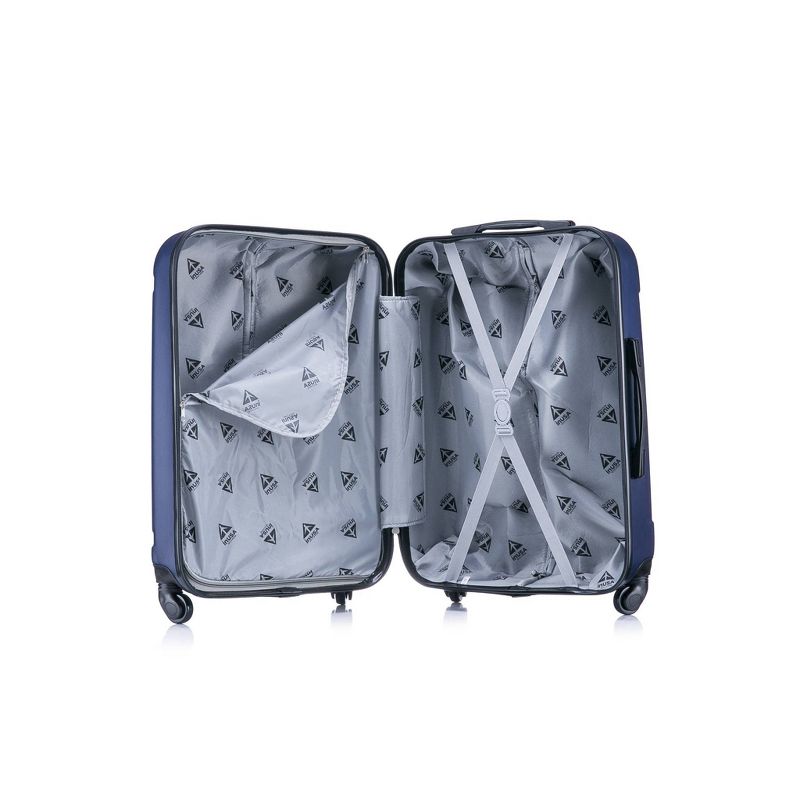 InUSA Pilot Lightweight Hardside Carry On Spinner Suitcase - Navy Blue, 4 of 9