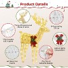 Yaheetech 2 Piece Lighted Christmas reindeer Outdoor Christmas Decoration - 4 of 4