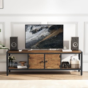 TV Stand for 65 Inch TV Entertainment Center, Storage Space Fits Up to 75 Inch TVs, Easy to Assemble Modern Retro Design - 1 of 4